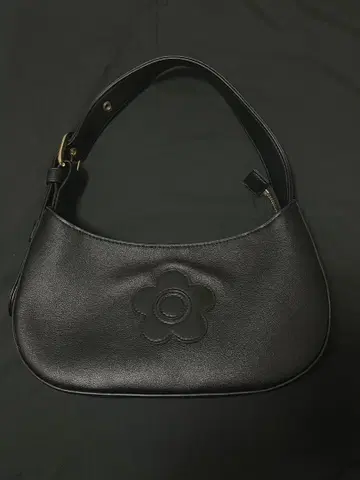 MARY QUANT 마리콴트 백 블랙 꽃무늬
