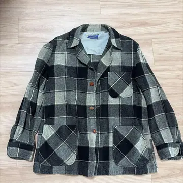 Pendleton 보드 셔츠 L 그레이