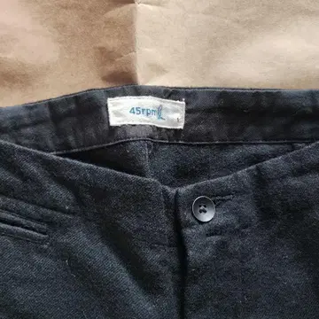 45rpm 45r 울 100% 팬츠 블랙