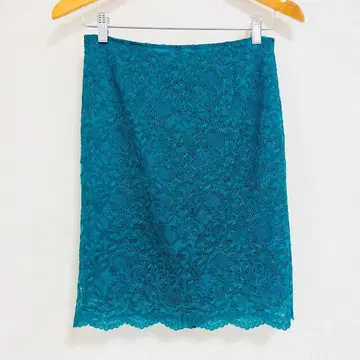 Tiara 레이스 스커트 티아라 블루그린 사이즈 2 오피스 청록색