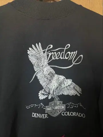 Harley-Davidson 네이비 맨투맨 트레이닝복