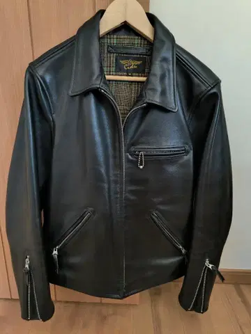 Cidu 블랙 가죽 싱글 라이더 자켓 M 사이즈