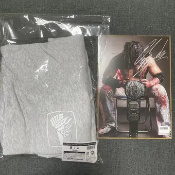 신일본 프로레슬링 엘 데스페라도 토쇼피 맨투맨 셋업 M