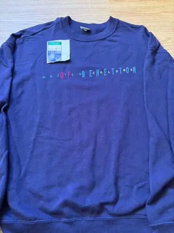 BENETTON 사이즈 M 네이비 맨투맨 트레이닝복