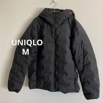 새상품급 유니클로 UNIQLO 퍼프테크 후드티 남성용 M 블랙
