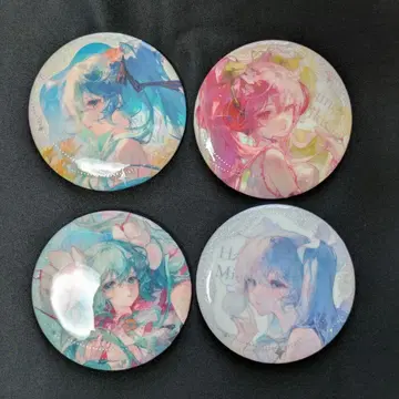 말차 하츠네 미쿠 캔뱃지 세트