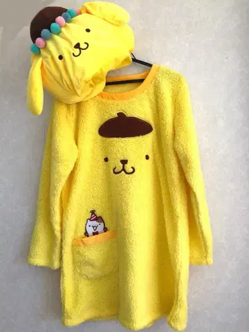 폼폼푸딩 푸딩 파티 한정판 코스튬 코디 복슬복슬 튜닉