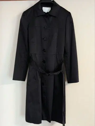 NATURAL BEAUTY 블랙 트렌치코트 38