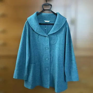 indigo 후드 부착 자켓 파랑