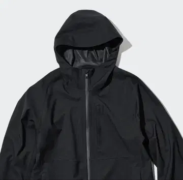 유니클로 블록 테크 후드티 블랙 XL 시티 자켓 드로 코드