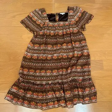 3can4on 플로럴 프린트 튜닉 반팔