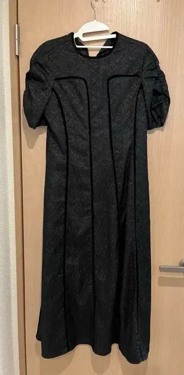 펠리시모 자카드 드레스 블랙 S 사이즈