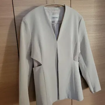 COCO DEAL / 라이트 그레이 노카라 자켓