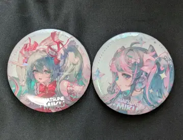 말차 하츠네 미쿠 캔뱃지 굿즈