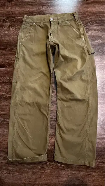 코지마 진스 페인터 팬츠 후지 금매실 올리브