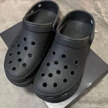 [ 정품 ] crocs 크러쉬 크로그 블랙 23cm