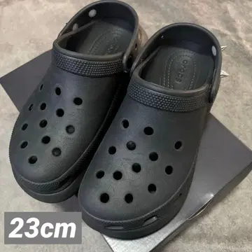 [ 정품 ] crocs 크러쉬 크로그 블랙 23cm