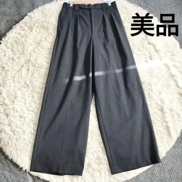 새상품급 인터팩토리 와이드 팬츠 스트레이트 팬츠 그레이 L Y2K