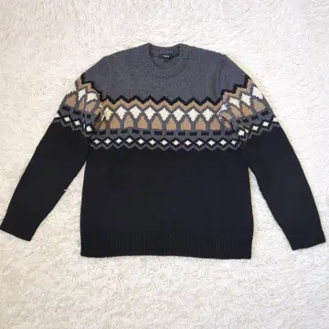 Theory 페어아일 패턴 울 스웨터 사이즈 L