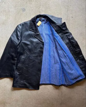 [ 컨디션 최상 ] 프랑스제 가죽 자켓 코트
