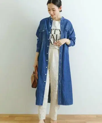 어반 리서치 데님 원피스 38