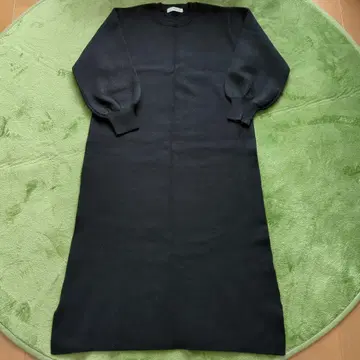 [ 새상품급 ] IEDIT 니트 롱 원피스 M 사이즈 블랙