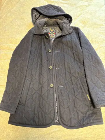 라벤햄 울 자켓 코트 34 후드 탈부착 가능