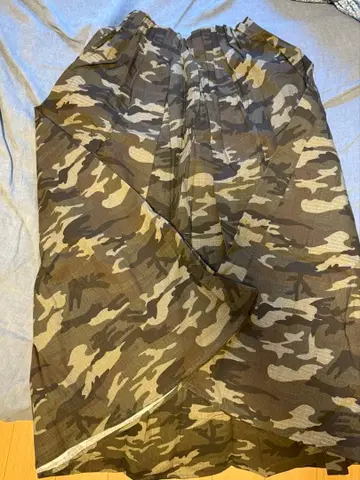 카모 패턴 플레어 스커트 M 사이즈