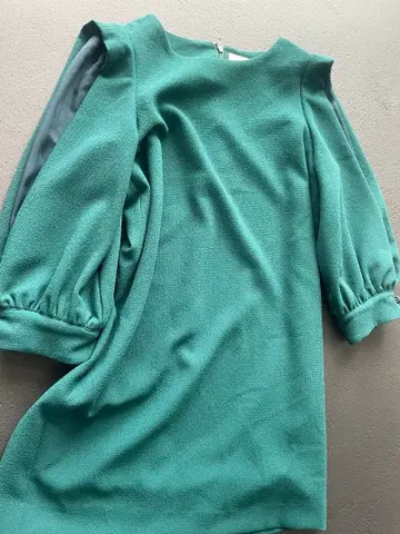 그린 벌룬 소매 원피스 완판템