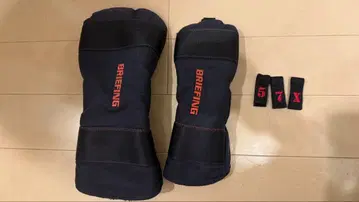 BRIEFING 골프헤드커버 네이비 레드 2세트