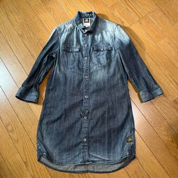 G-STER RAU 데님 셔츠 롱