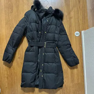 swingle 퍼 달린 롱 다운 자켓