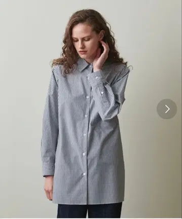 스티븐 앨런 스트라이프 롱 셔츠