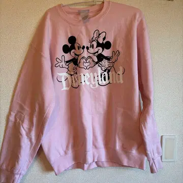 해외 디즈니 미키 미니 맨투맨 M 핑크