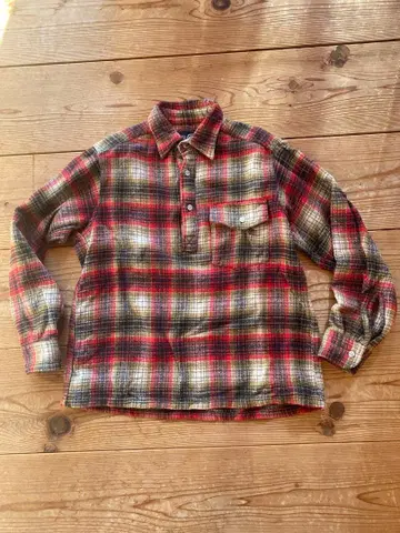 south2west8 풀오버 플란넬 셔츠 구형 택