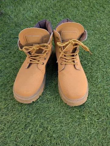 머스타드 하이컷 워크 부츠