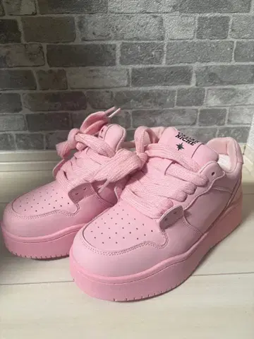 통굽 핑크 스니커즈