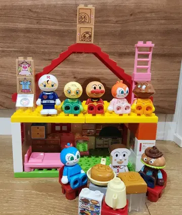 호빵맨 블록 라보 커다란 빵 공장과 멋진 집 블록