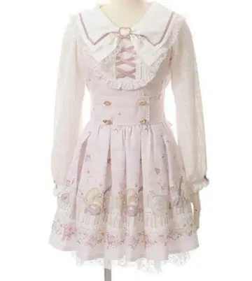 LIZLISA Melody bunny 패턴 원피스 셋업