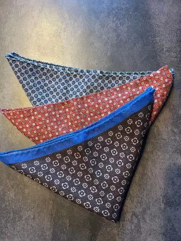 이탈리아제 포켓 치프 리버서블