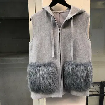 mila owen 후드 부착 그레이 베스트 컨디션 최상