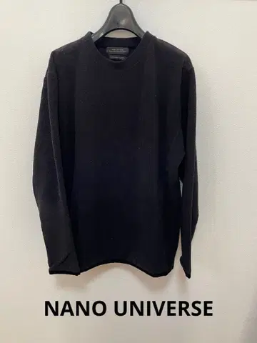 나노 유니버스 사이클론 플리스 블랙 긴팔 티셔츠