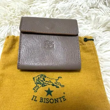 미사용에 가까운 일비종떼 가죽 컴팩트 지갑 그레이지 수납 가방 포함