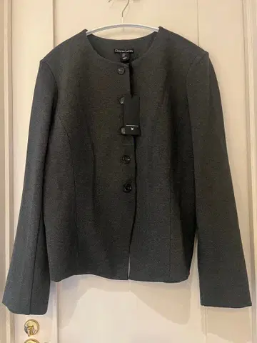 새상품 Christian Lacroix 노카라 자켓 그레이