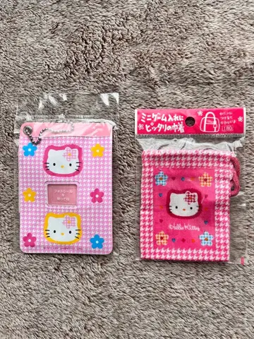 헬로키티 카오하나 미니 복조리 파우치 1997년 2개 세트