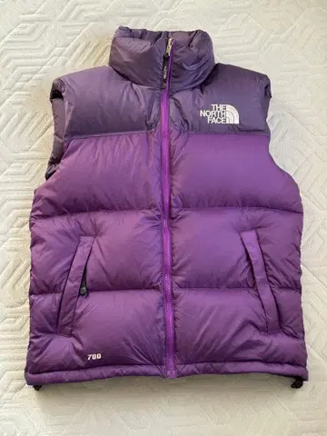 THE NORTH FACE 다운 베스트 보라색 남성용 S 사이즈