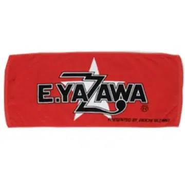 야자와 에이요시 페이스 타월 21 (로고 별) 레드/블랙 화이트