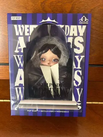 SKULLPANDA x Wednesday 스컬팬더 웨즈데이 새상품