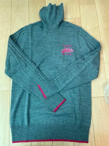 [ 새상품 ] adidas 그레이 골프 터틀넥 스웨터 M