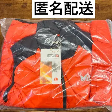 밀레 MILIET 다운 베스트 L 사이즈 오렌지 블랙